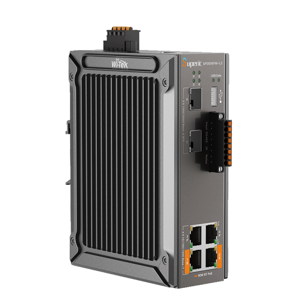 WI-TEK Superic SP3006FM-L2 v3, промышленный коммутатор